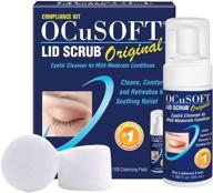 👀 ocusoft lid scrub original compliance kit (50 ml foam bottle + 100 dry lint free pads) - advanced eye care solution logo