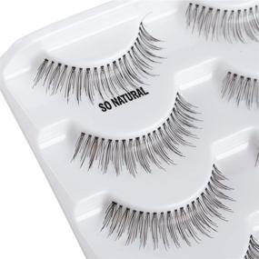 img 1 attached to ALICE Lashes 110 Natural Handmade False Eyelashes 5 Pairs Bundle Pack - Enhanced SEO