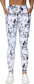 img 2 attached to 🏋️ The GYM PEOPLE Tummy Control Workout Leggings with Pockets: High Waist Athletic Yoga Pants for Women Running and Hiking