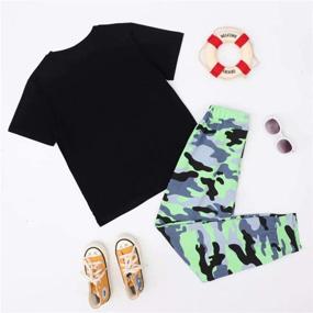 img 2 attached to 🦖 Dinosaur T Shirt Camouflage Boys' Clothing - Stylish Outfits for Kids