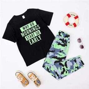 img 3 attached to 🦖 Dinosaur T Shirt Camouflage Boys' Clothing - Stylish Outfits for Kids