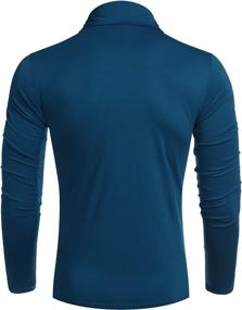 img 2 attached to 👕 COOFANDY Men's Casual Slim Fit Turtleneck T Shirts: Lightweight & Stylish Cotton Pullovers