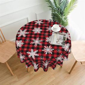 img 3 attached to Christmas Tablecloth Waterproof Polyester Snowflake