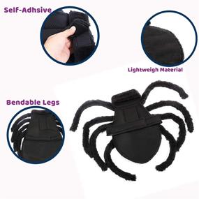 img 1 attached to 🕷️ Halloween Spider Costume: A Spooky Cosplay Outfit for Dogs and Cats with Adjustable Velcro Accessories