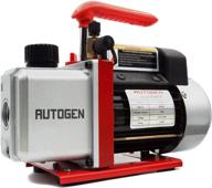🔧 optimized autogen single-stage rotary vane vacuum pump 4cfm 5 pa 1/3hp - ideal for air conditioner refrigerant hvac air tool r410a - 1/4" flare inlet port logo