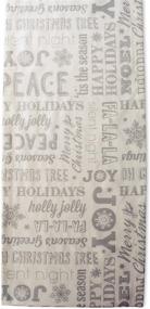 img 1 attached to DII Collection Metallic Silver Holiday Collage Table Runner, 14x72 for Christmas