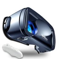 📱 phone/android compatible vr headset: virtual reality glasses for movies, 5-7 inch goggles with adjustable distance, soft & comfortable logo