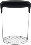 stainless steel smooth potato masher by oxo good grips logo