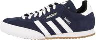 👟 adidas samba men's sneakers blue: stylish footwear for athletic excellence logo