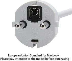 img 3 attached to 🔌 EU Euro European Union Standard Extension Wall Cord Plug for MacBook 11 Inch 13 Inch 60W MacBook Pro 15- Or 17-Inch 85W Power Adapter