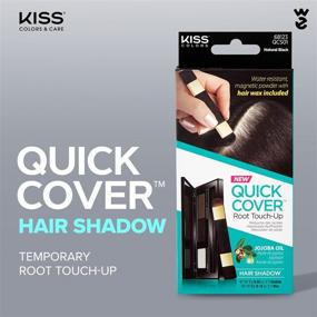 img 3 attached to 💇 Natural Black Kiss Quick Cover Hair Shadow - Effective Root Touch Up