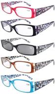 👓 eyekepper 5 pairs of floral pattern design reading glasses for women with reader sunglasses - +2.75 reading eyeglasses included logo