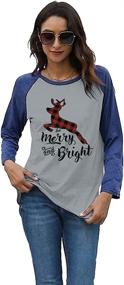 img 1 attached to Christmas Baseball T Shirt Causal Raglan