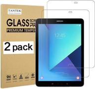 🔒 tantek [2-pack] tempered glass screen protector for samsung galaxy tab s3 / galaxy tab s2 9.7 inch - ultra clear, anti-scratch, bubble-free, s pen compatible logo