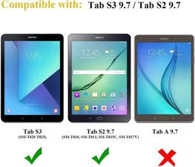 img 3 attached to 🔒 TANTEK [2-Pack] Tempered Glass Screen Protector for Samsung Galaxy Tab S3 / Galaxy Tab S2 9.7 Inch - Ultra Clear, Anti-Scratch, Bubble-Free, S Pen Compatible