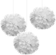 white tissue flower hanging decorations логотип