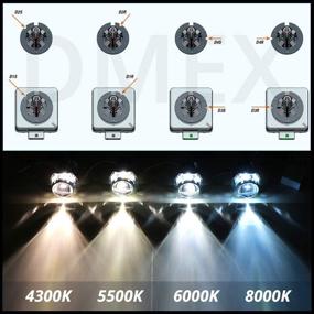 img 1 attached to 🔦 DMEX D1S Xenon HID Headlight Bulbs 4300K Warm White 35W - Pack of 2 | Replacement Bulbs 85410C1, 85415C1, 66144, 66140