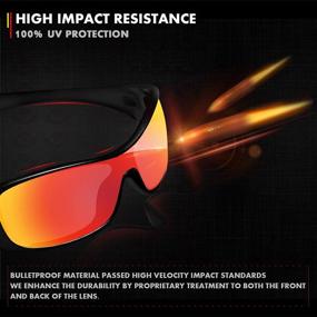 img 2 attached to 🕶️ Saucer Premium Replacement Crosshair Sunglasses: Enhance Your Stylish Eyewear Collection with Men's Eyewear Accessories