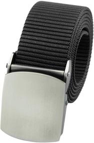 img 3 attached to Samtree Military Breathable Webbing Adjustable Men's Accessories and Belts