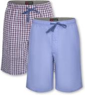 🩳 hanes 2 pack men's woven pajama shorts for clothing, sleep & lounge logo