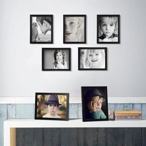 img 3 attached to 🖼️ Giftgarden 8x10 Picture Frame Set for Wall Decor or Tabletop Display, Pack of 7, Black - Multi Photo Frames