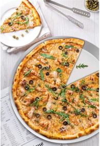 img 3 attached to 10 Inch Pizza Pan, Beasea Aluminum Alloy Round Pizza 🍕 Crisper Pan - Perfect Pizza Baking Tray for Oven, Home, Restaurant, Kitchen