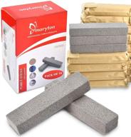 🧼 16-pack maryton pumice stone for cleaning - non-scratch solution for hard water stains on toilet bowl, tiles, kitchen logo