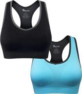 🏋️ baomosi seamless racerback sports bra - high support for women's yoga, gym, workout, and fitness logo