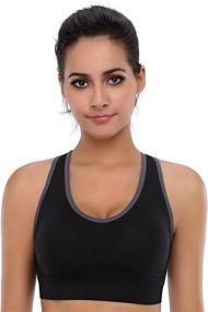 img 2 attached to 🏋️ BAOMOSI Seamless Racerback Sports Bra - High Support for Women's Yoga, Gym, Workout, and Fitness