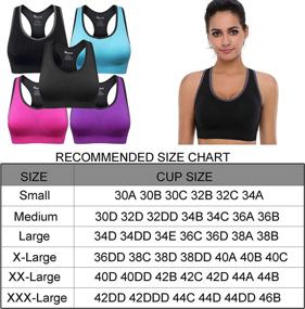 img 3 attached to 🏋️ BAOMOSI Seamless Racerback Sports Bra - High Support for Women's Yoga, Gym, Workout, and Fitness