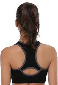 img 1 attached to 🏋️ BAOMOSI Seamless Racerback Sports Bra - High Support for Women's Yoga, Gym, Workout, and Fitness