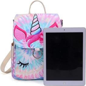 img 1 attached to 🎒 Versatile Bookpack Backpack with Tie Dyed Design for Women - Ideal for Preschool, Handbags & Wallets Included