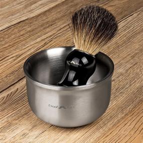 img 3 attached to 🪥 Premium CHARMMAN Shaving Lather Bowl: German Craftsmanship,304 Stainless Steel,Three-layer Heat Preservation