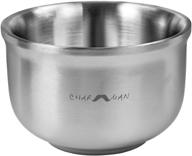 🪥 premium charmman shaving lather bowl: german craftsmanship,304 stainless steel,three-layer heat preservation logo