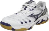 женская волейбольная обувь mizuno rally white логотип