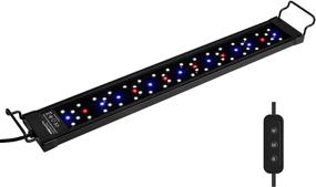 img 4 attached to 🐠 NICREW SkyLED Plus Aquarium Light for Planted Tanks - Full Spectrum Freshwater Fish Tank Lighting, Adjustable Brightness and Spectrum with External Controller - Ideal for 18-24 Inch Tanks, 18 Watts