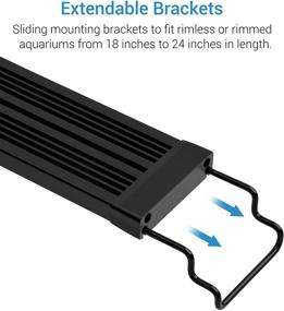 img 1 attached to 🐠 NICREW SkyLED Plus Aquarium Light for Planted Tanks - Full Spectrum Freshwater Fish Tank Lighting, Adjustable Brightness and Spectrum with External Controller - Ideal for 18-24 Inch Tanks, 18 Watts