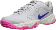 👟 nike metallic silver white women's athletic sneaker - regular fit shoes logo