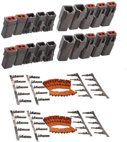 img 4 attached to 💡 Комплект разъемов Lightronic высокого качества, 10 штук DT 2 Pin с 12-14 GA никелевыми контактами: универсальные мужские и женские разъемы для эффективного передачи энергии.