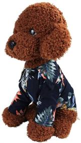 img 1 attached to 🍍 CheeseandU Hawaiian Style Pet Shirt: Summer Beach Vest, Short Sleeve Dog Top with Floral Pineapple Design. Hawaiian Print Dog Jacket Outfit, Beach Apparel for Small Dogs, Breeds, Cats.