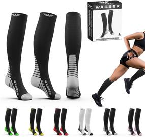 img 4 attached to 🧦 Compression Socks for Men & Women - Ideal for Nurses, Fitness, Travel, Pregnancy, and Enhanced Circulation