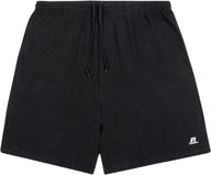 🏀 men's big & tall cotton basketball shorts by russell athletic logo