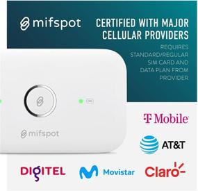 img 2 attached to 🌐 MIFSPOT MFS5573, 150 Mbps 4G LTE Mobile Hotspot, Pocket Portable Router, WiFi Network Up To 10 Devices (USA Latin Spec, AT&amp;T, T-Mobile, Movistar &amp; Digitel Venezuela) - Reach Out to Your Carrier for Optimal Data Plans