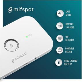 img 3 attached to 🌐 MIFSPOT MFS5573, 150 Mbps 4G LTE Mobile Hotspot, Pocket Portable Router, WiFi Network Up To 10 Devices (USA Latin Spec, AT&amp;T, T-Mobile, Movistar &amp; Digitel Venezuela) - Reach Out to Your Carrier for Optimal Data Plans