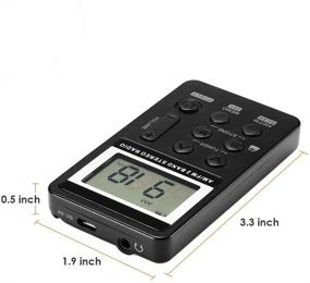 img 2 attached to Black Portable Pocket AM FM Radio Receiver with Earphone, Rechargeable Battery for Walk/Jogging/Gym/Camping