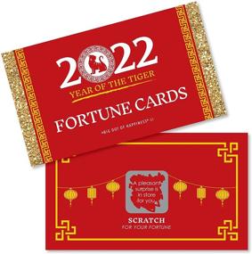 img 4 attached to 🐅 2022 Year of The Tiger Party Scratch Off Fortune Cards - 22 Count: Celebrate Chinese New Year with Big Dot of Happiness