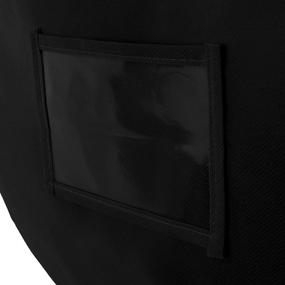 img 3 attached to Large Black Breathable Storage Bag for Duvets, Pillows, Bedding, Clothes, and Laundry Washing - HANGERWORLD