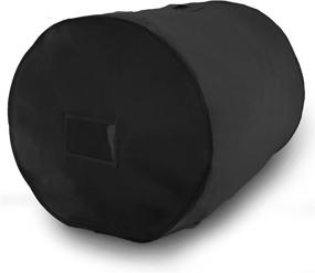 img 4 attached to Large Black Breathable Storage Bag for Duvets, Pillows, Bedding, Clothes, and Laundry Washing - HANGERWORLD