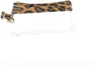 👜 stylishly sleek: keyper clear bag luxe transparent women's handbags & wallets for wristlets logo