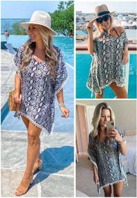 img 2 attached to Adreamly Womens Chiffon Swimwear Bathing Women's Clothing for Swimsuits & Cover Ups